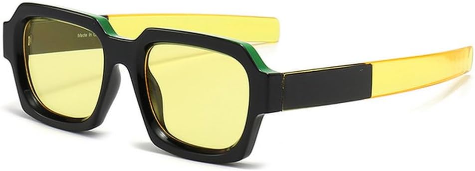 

Ретро солнцезащитные очки для женщин, винтажные, двухцветная оправа; мужские солнцезащитные очки для женщин, классические, с защитой от УФ-излучения UV400 TVTBBVV, Yellow