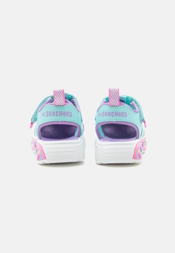 Игровая сцена, сандалии для брызг Skechers, Turquoise/Lavender — фото 3