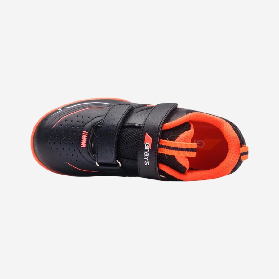 Детские хоккейные бутсы Grays Stealth 1.0 чёрно-оранжевые — фото 3