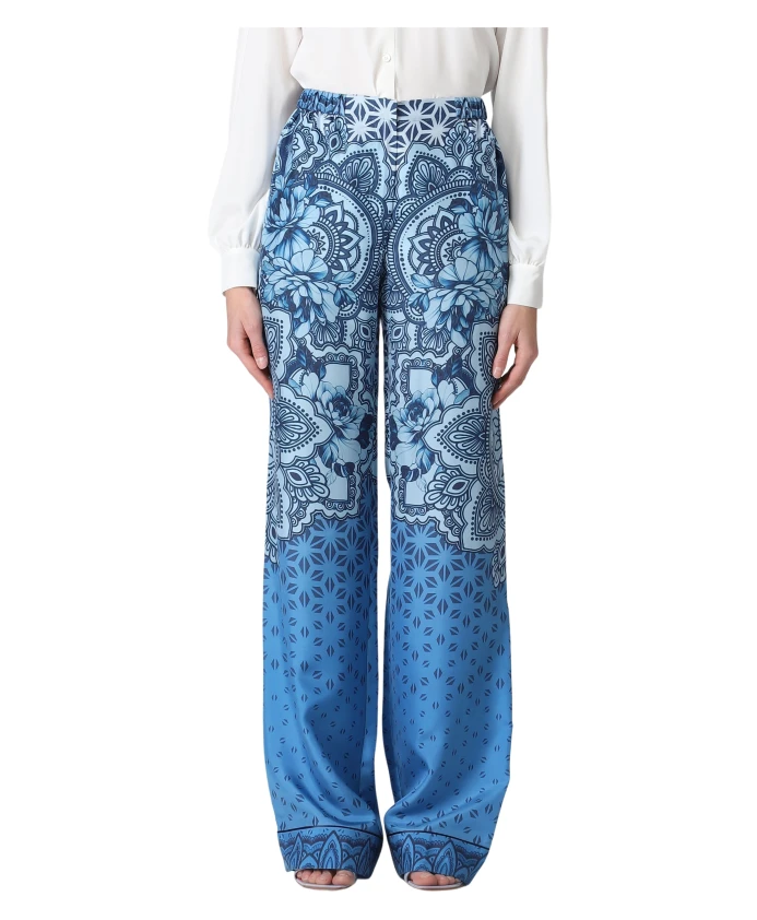 

Прямые брюки Alberta Ferretti, синий