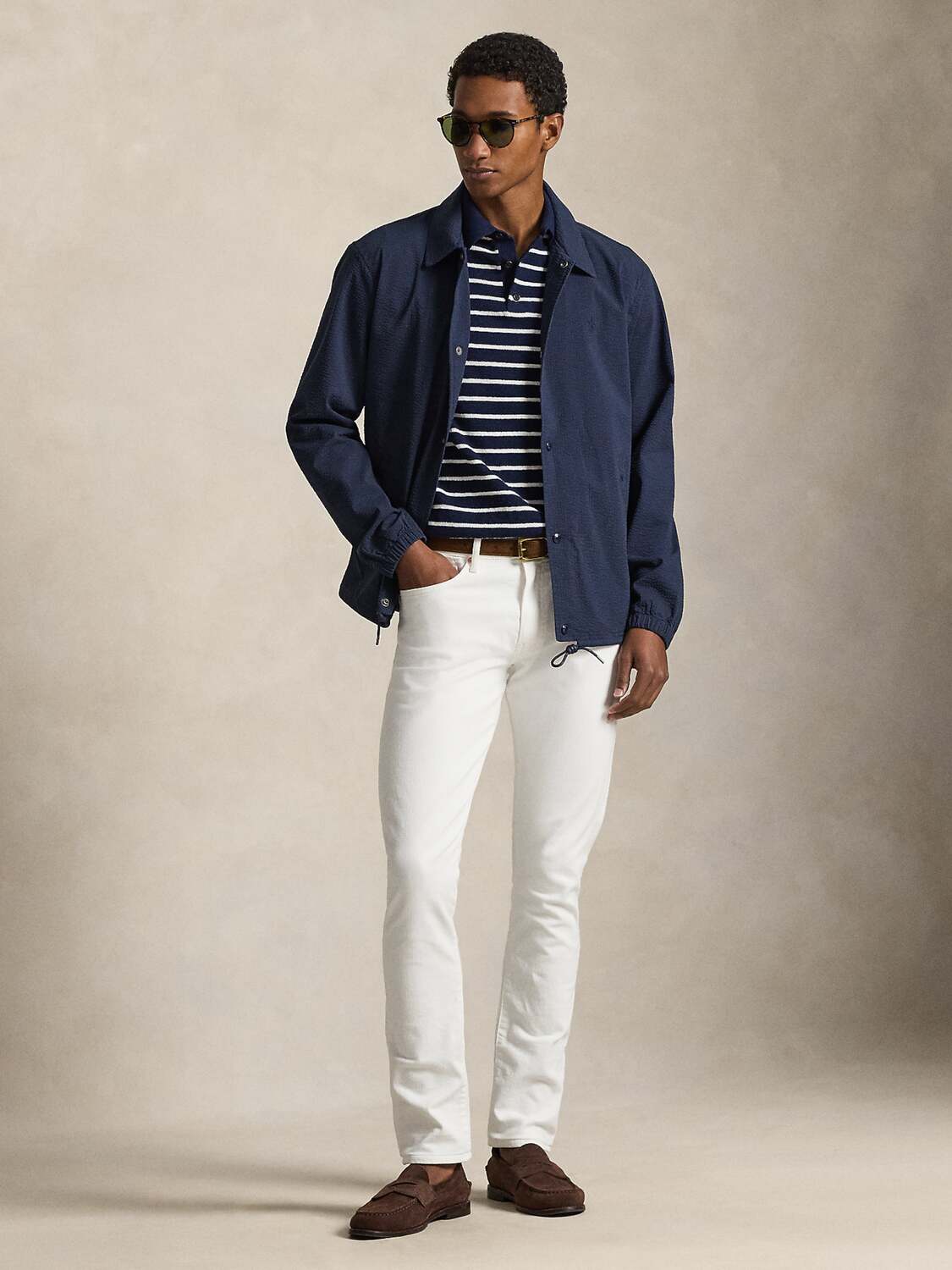 Polo Ralph Lauren Куртка для межсезонья в цвете Marine Blue — фото 4