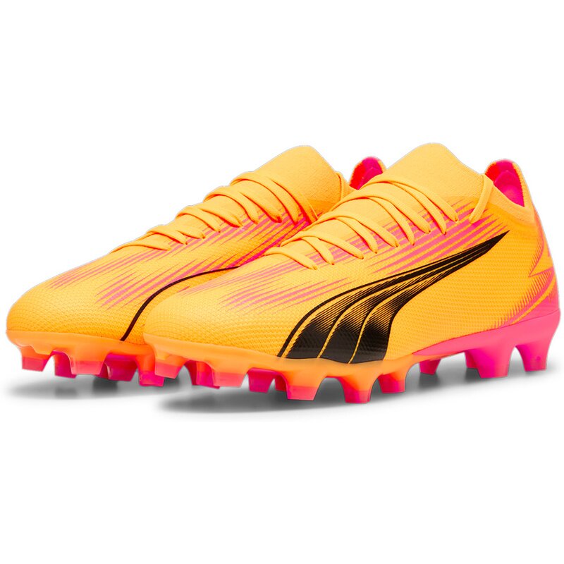 Футбольные бутсы Ultra Match FG/AG Puma, цвет sun stream-puma black-sunset g — фото 3