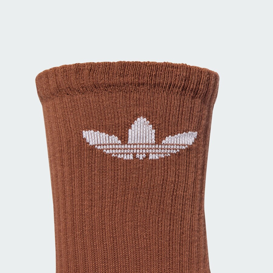 Носки ADIDAS ORIGINALS Trefoil Cushion, цвет Beige/Ecru/Sand/Chestnut brown/Light brown/White — фото 3