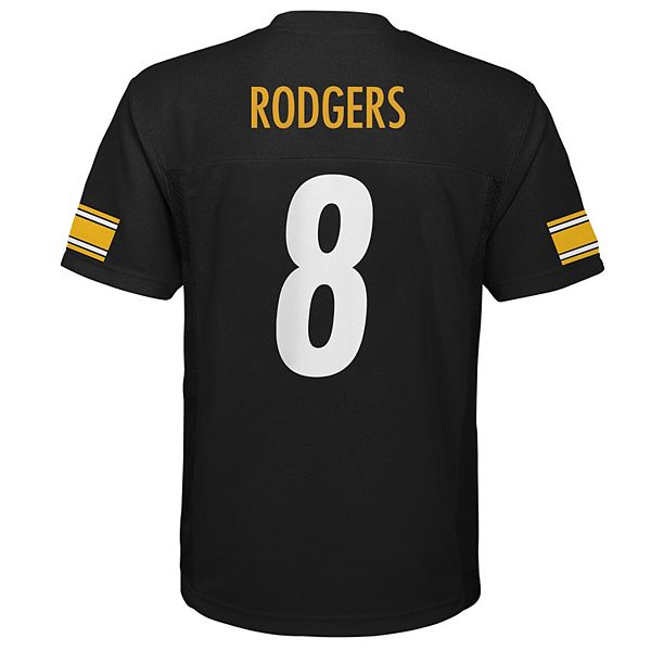 Молодежная реплика игровой футболки аарон роджерс black pittsburgh steelers Outerstuff — фото 4
