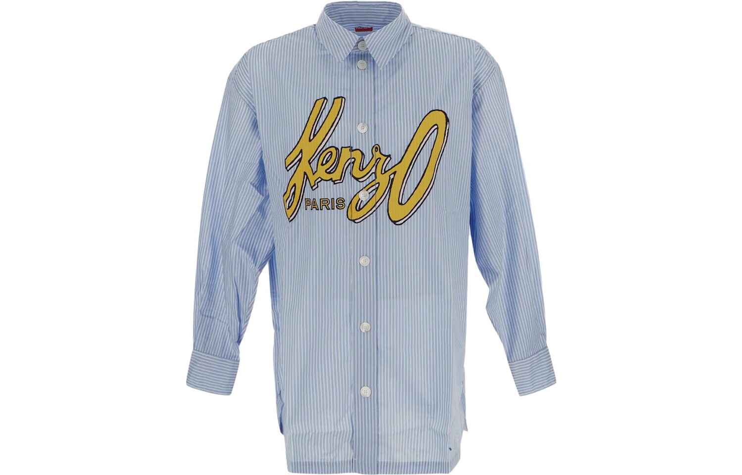 

Рубашка мужская Kenzo Logo-print, синий / желтый