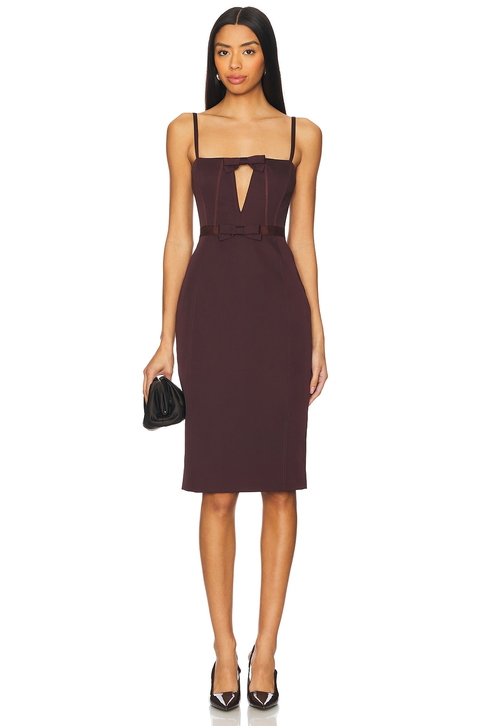 

Платье x revolve carmen Aknvas, цвет aubergine