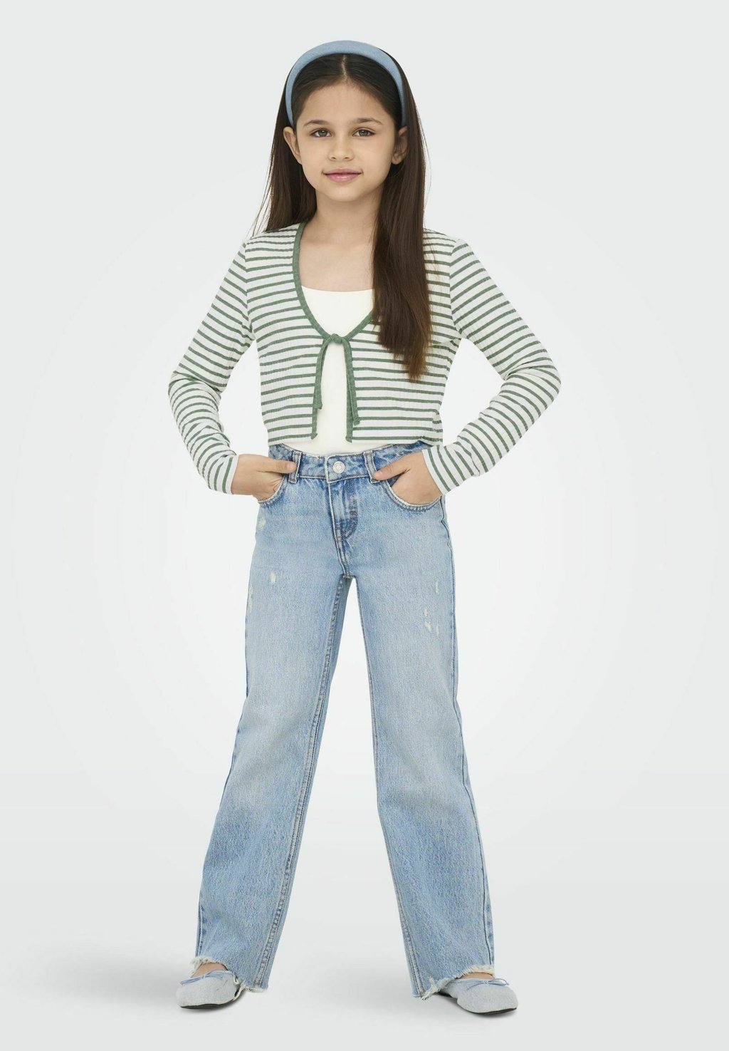 

Кардиган KOGNELLA STRIPED ONLY GIRLS, зеленый