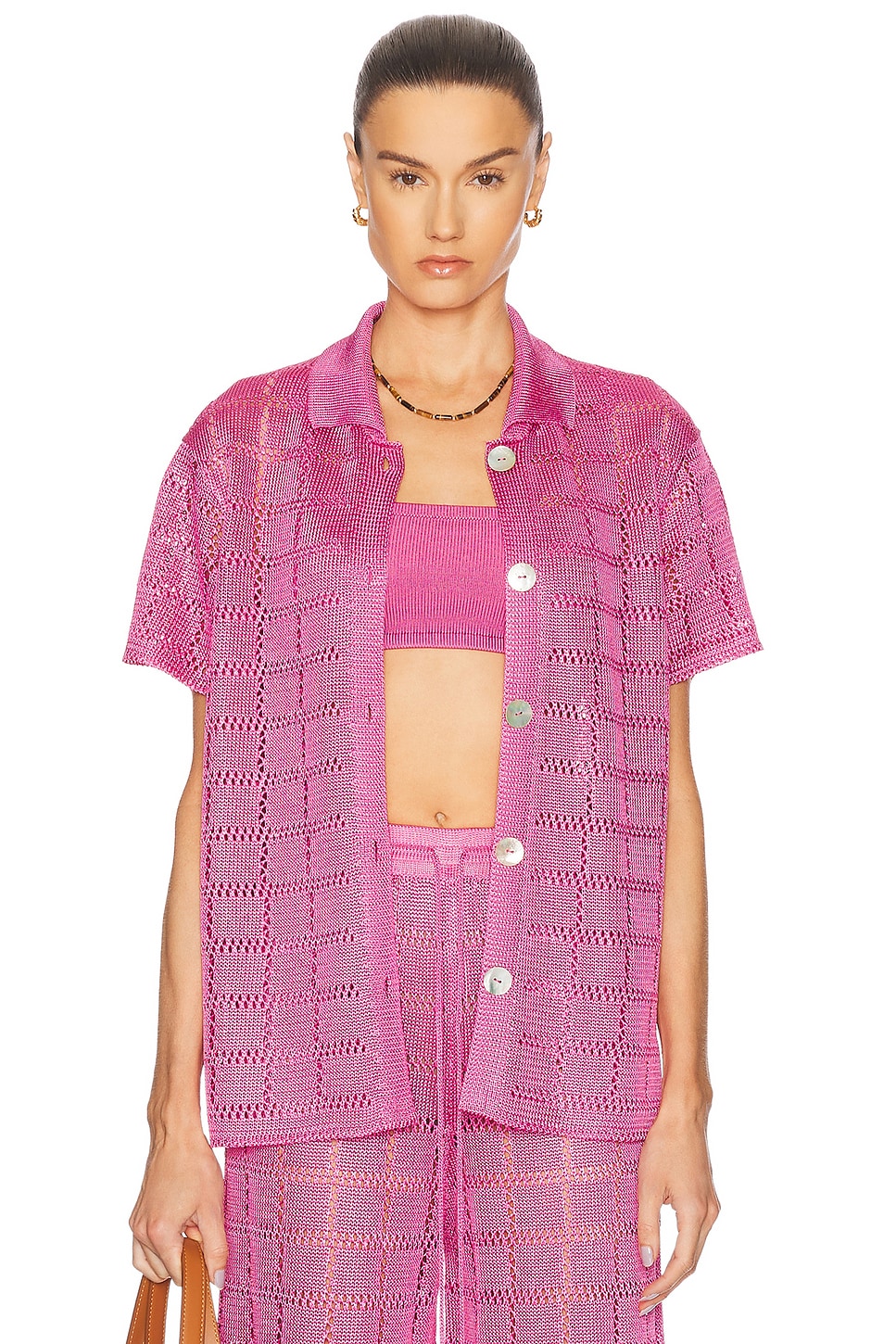 

Short Sleeve Patchwork Рубашка Calle Del Mar, Hibiscus