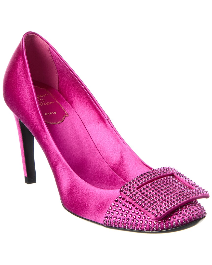Туфли-лодочки Roger Vivier из сатина, розовый