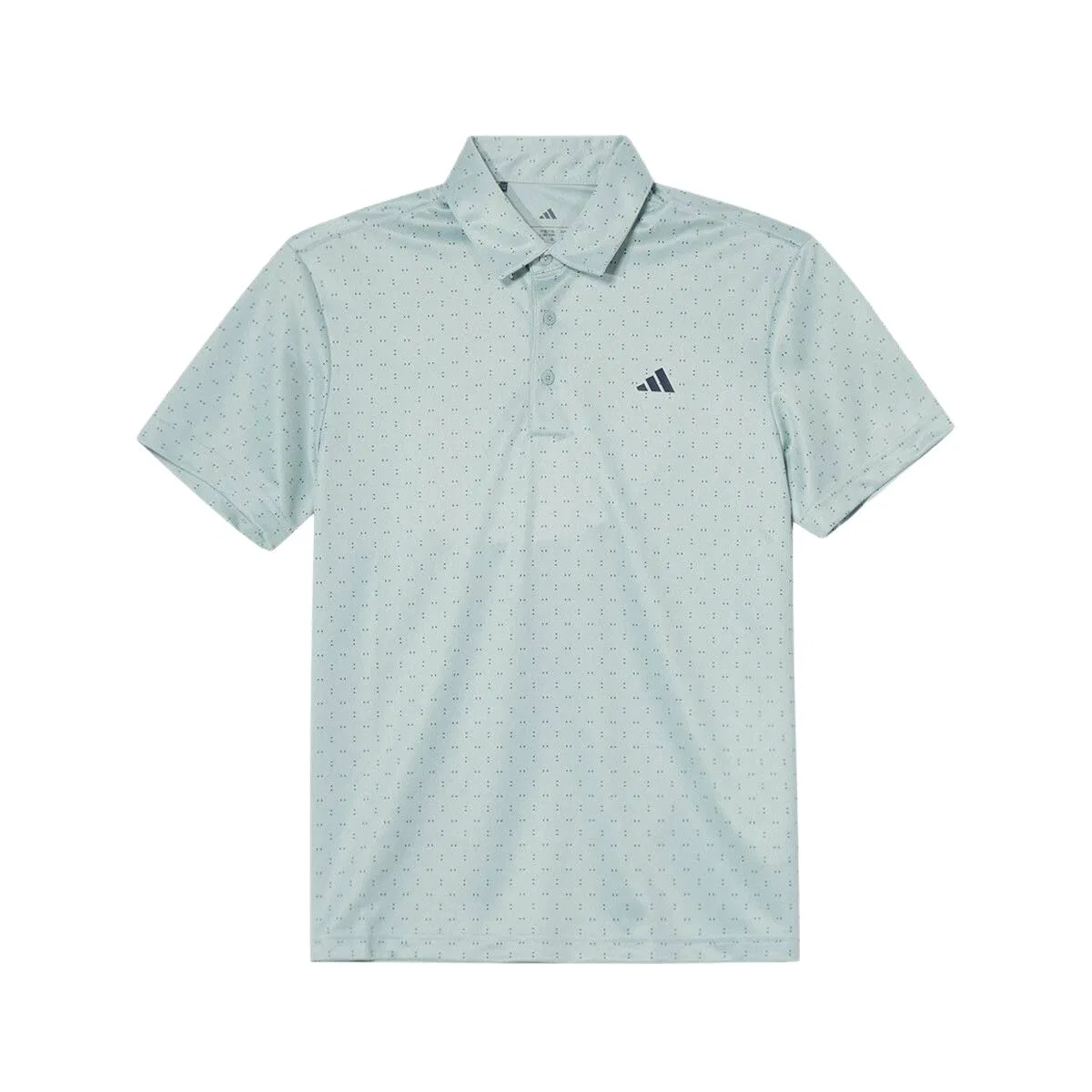 Поло Adidas Men's Lapel Moderate серо-голубое