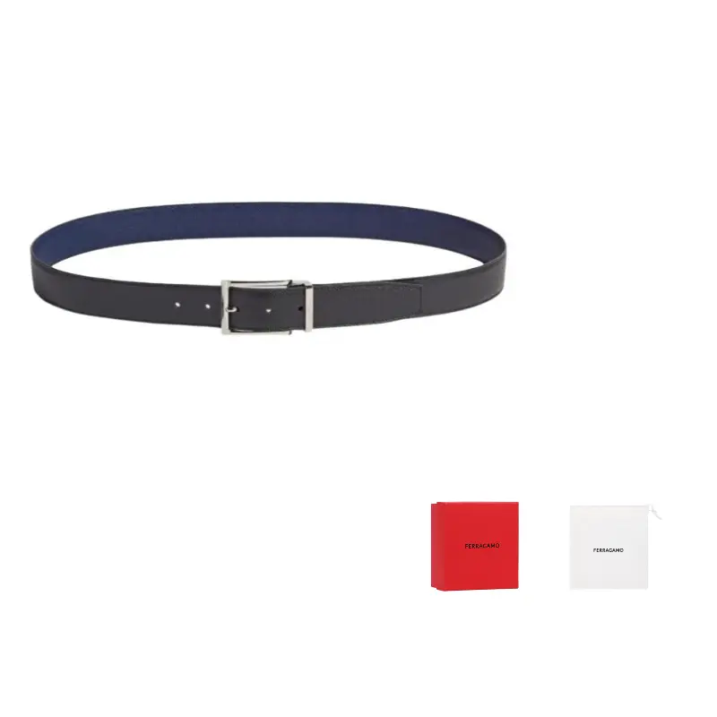 

Ferragamo Кожаный ремень с пряжкой, Black