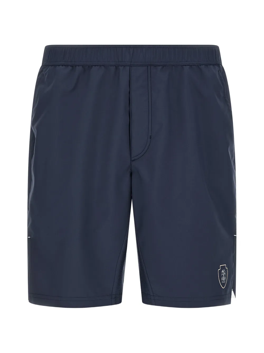 

Бермуды с контрастной вышивкой Brunello Cucinelli, синий