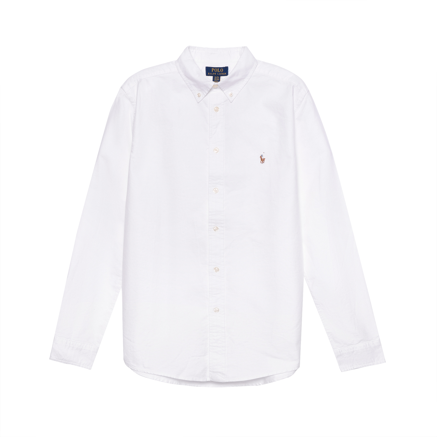 

Однотонная футболка Весна Осень Детская Белая Polo Ralph Lauren