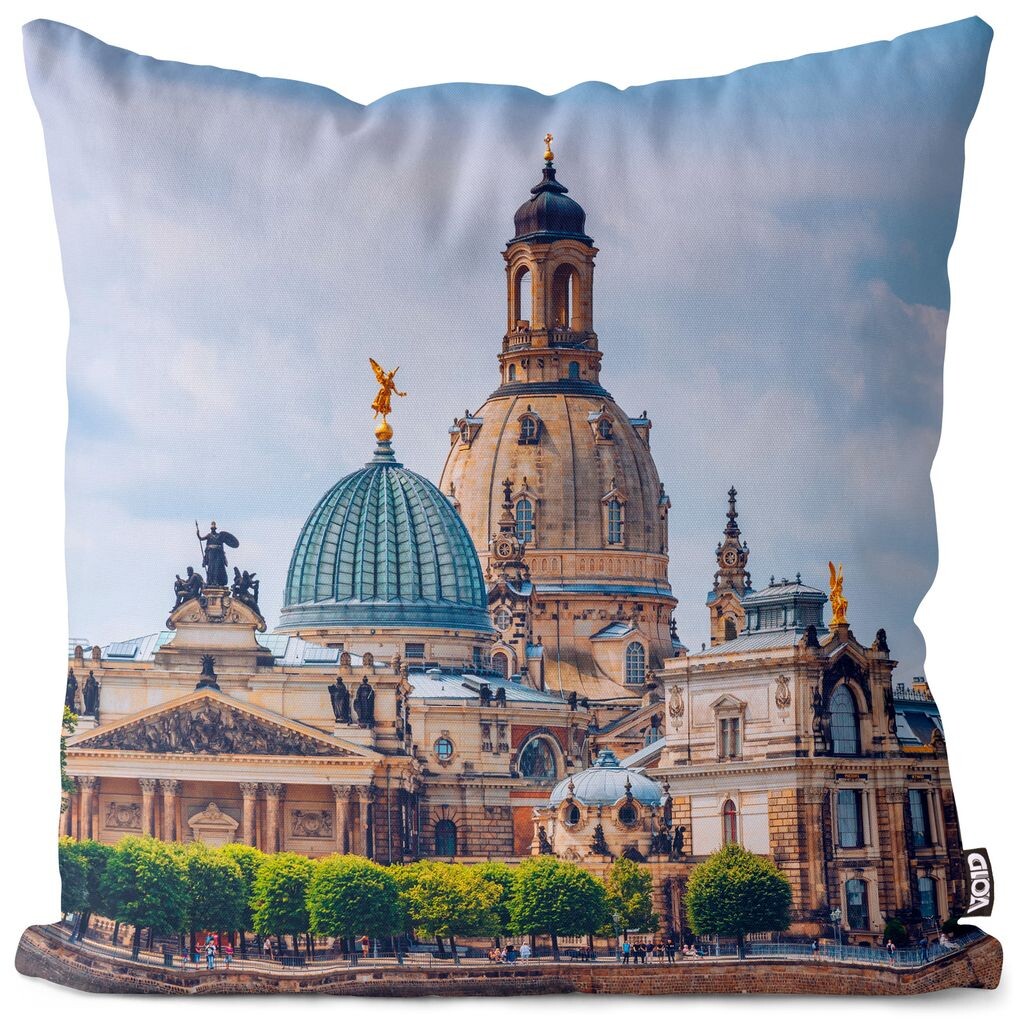 

VOID Dresden City Frauenkirche Чехол на подушку Полиэстер Водонепроницаемая подушка для улицы и дома Размер: 60 x 60 см