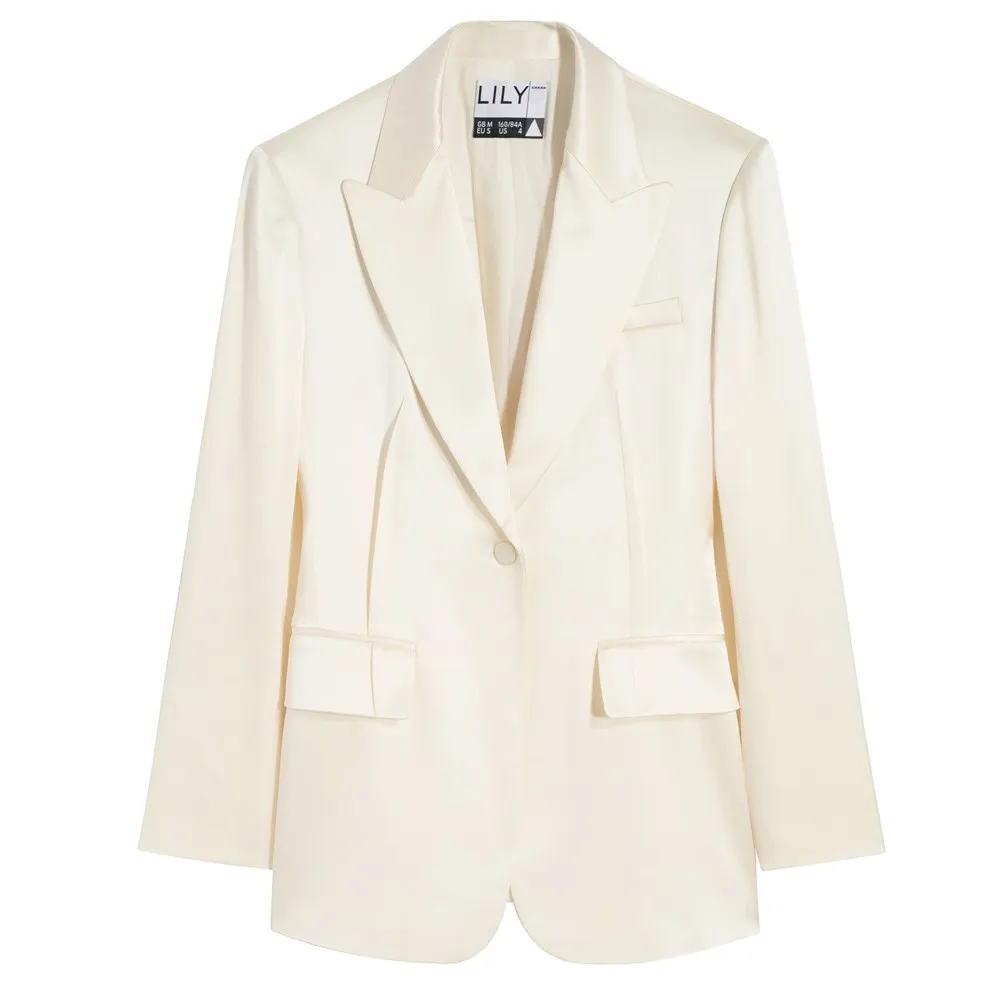 

Блейзер Lily Triacetate, бежевый
