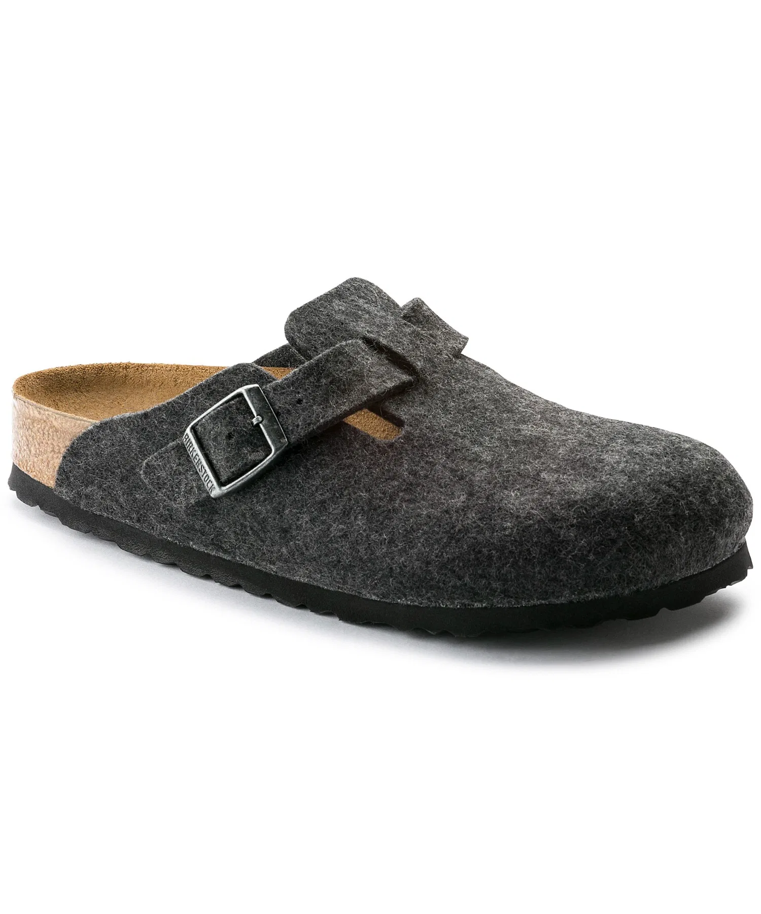 Унисекс сабо Birkenstock Boston из шерсти коричневые — фото 2