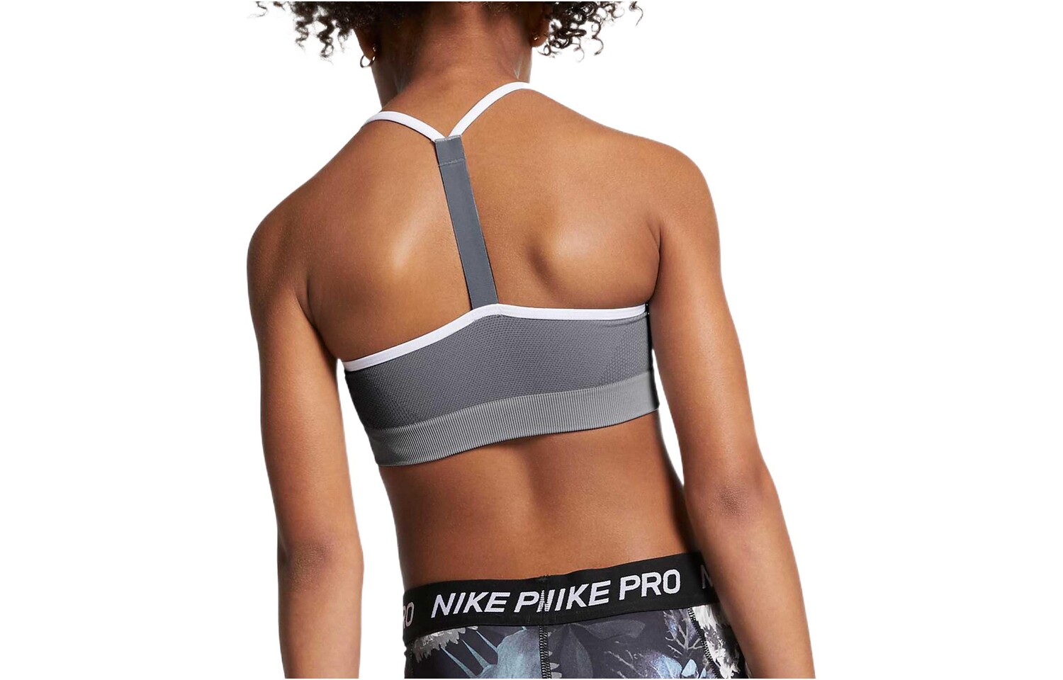 Nike Kids Bandeau/бюстгальтер/развивающее нижнее белье, цвет Gray — фото 2