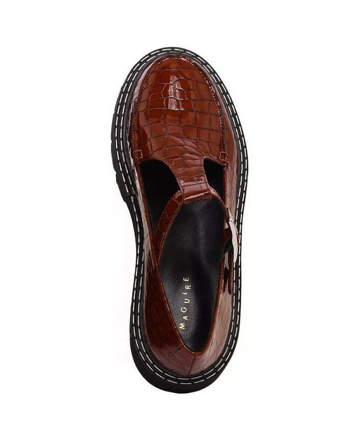 Неива Deadstock Кожаные Туфли Мэри Джейн Maguire Shoes, коричневый — фото 3