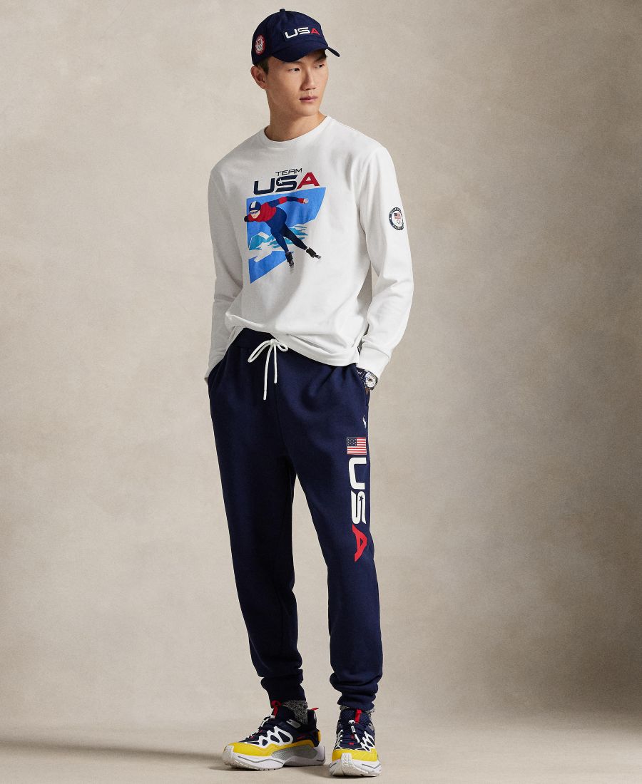 Мужская футболка сборной США с графическим принтом Polo Ralph Lauren, White — фото 4