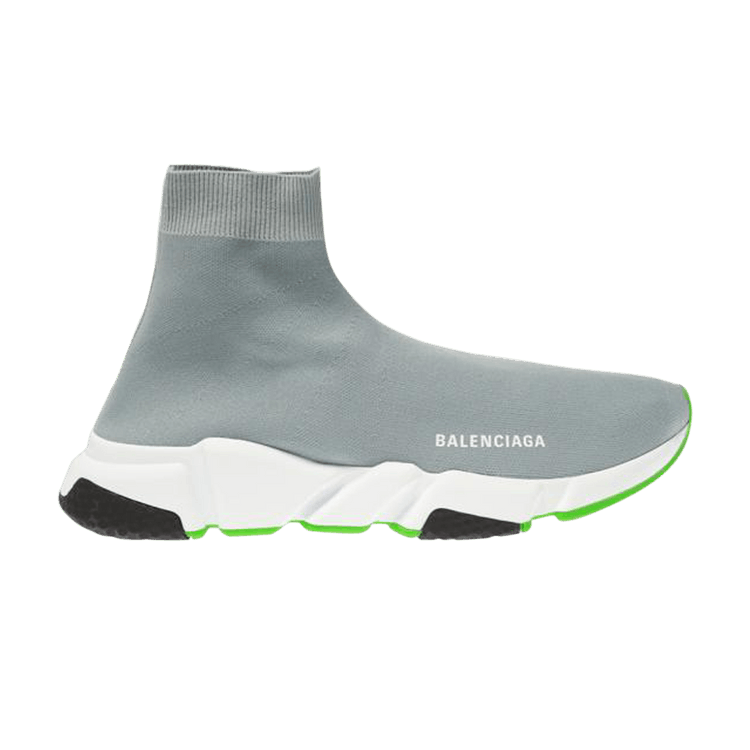 

Кроссовки Balenciaga Speed Trainer 'Grey Green', серый