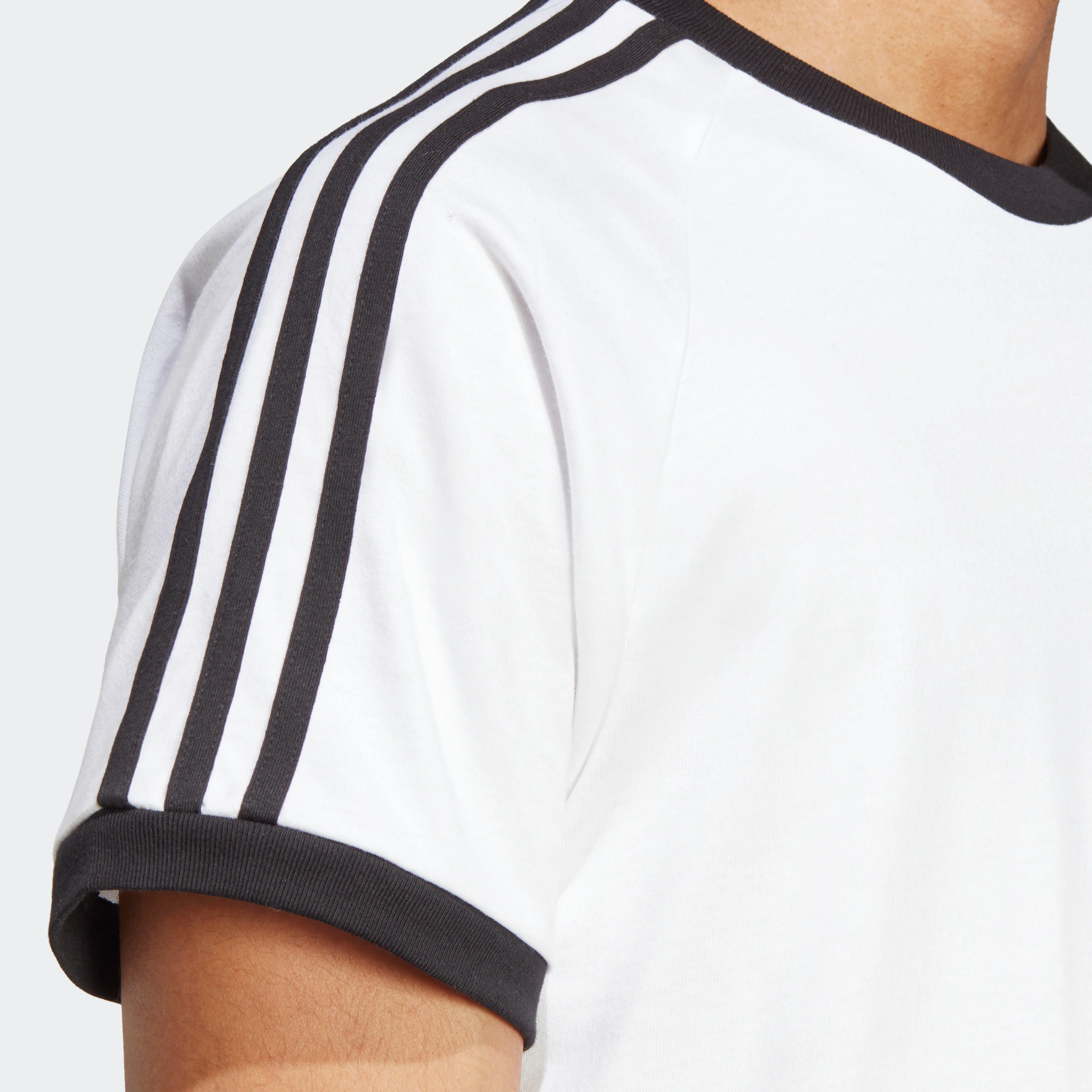 Футболка Adidas Originals "3-ПОЛОСКИ", белый — фото 3