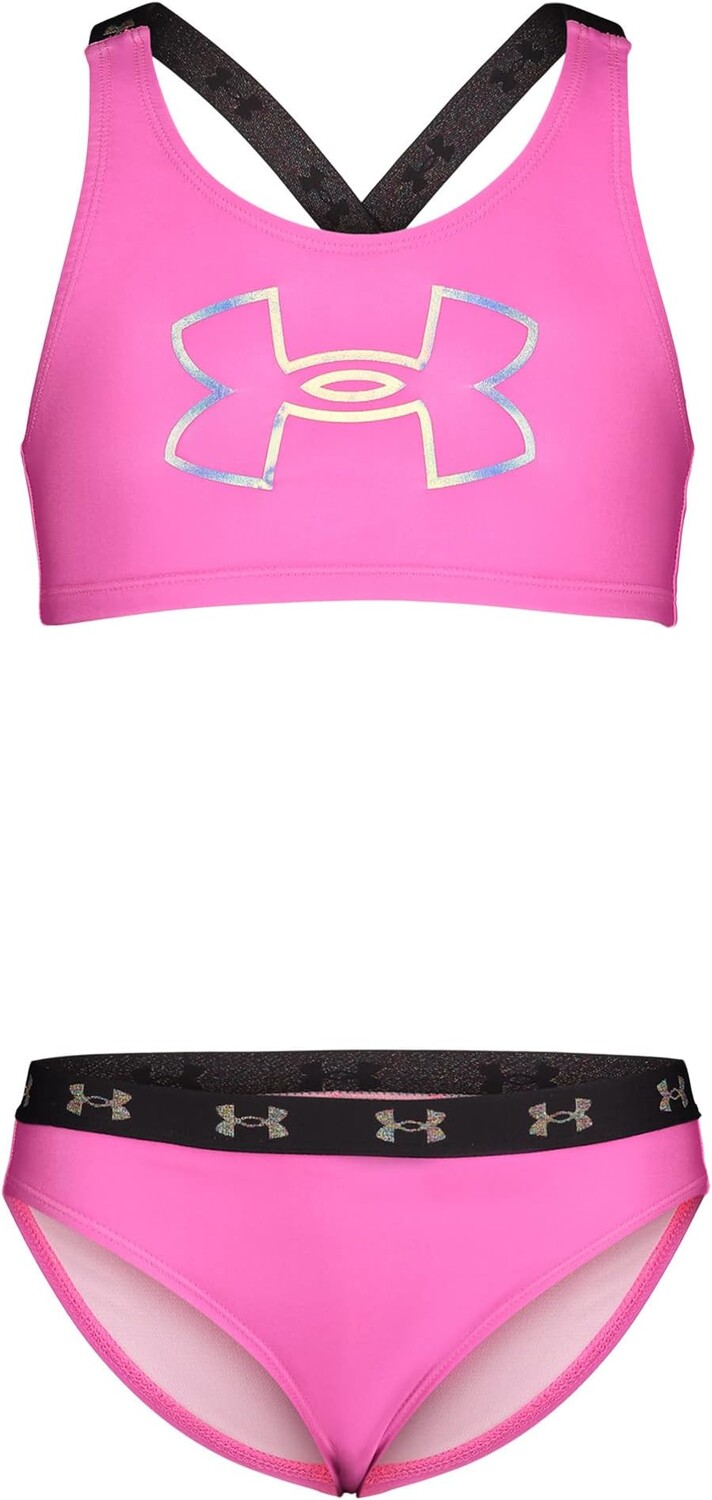 

Купальник Under Armour Kids Racer Bikini, цвет Rebel Pink