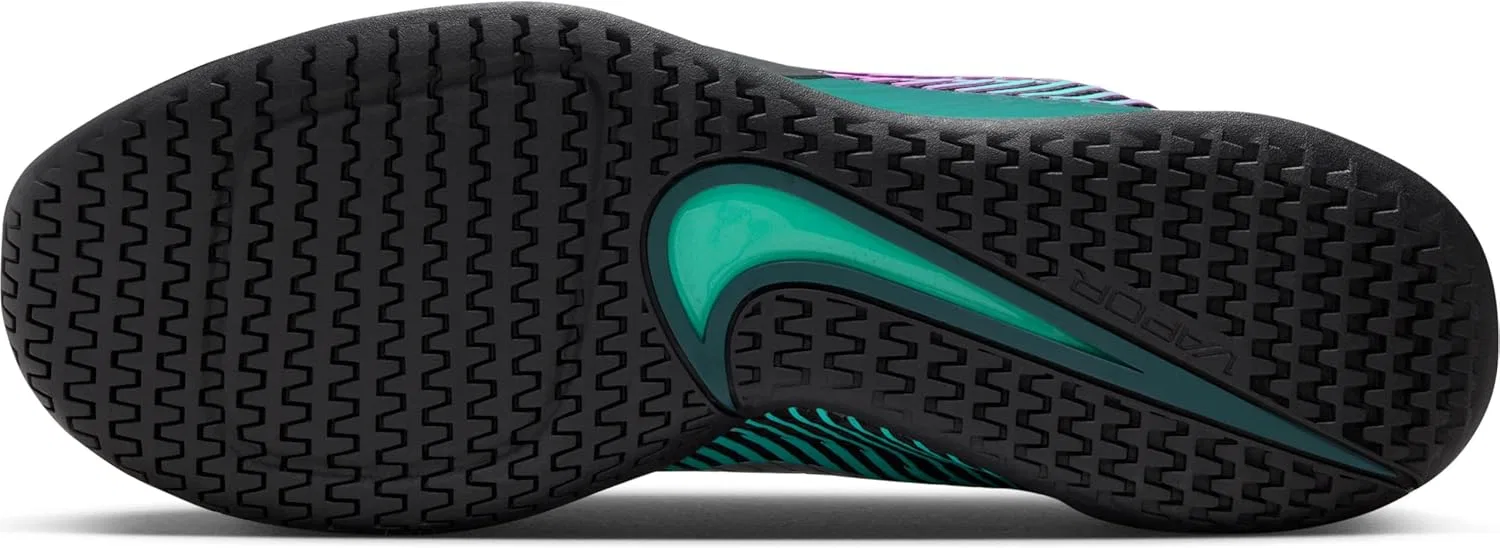 Кроссовки для тенниса Nike, Black Multi Color Deep Jungle — фото 2
