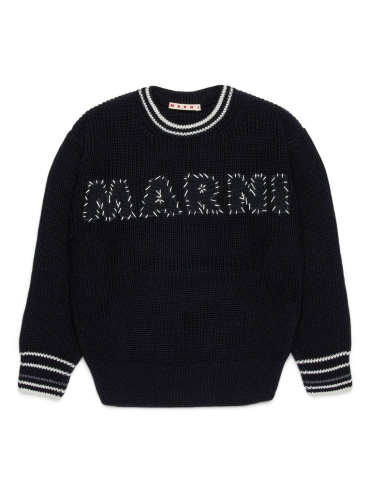 

Толстовка с аппликацией логотипа Marni Kids, черный