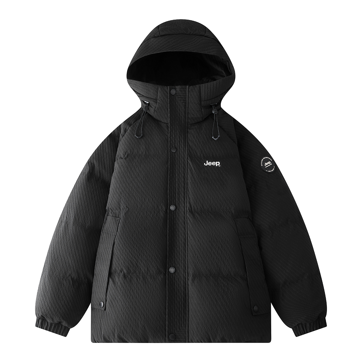 

Пуховик Unisex с капюшоном Moderate Others Jeep, pure черный