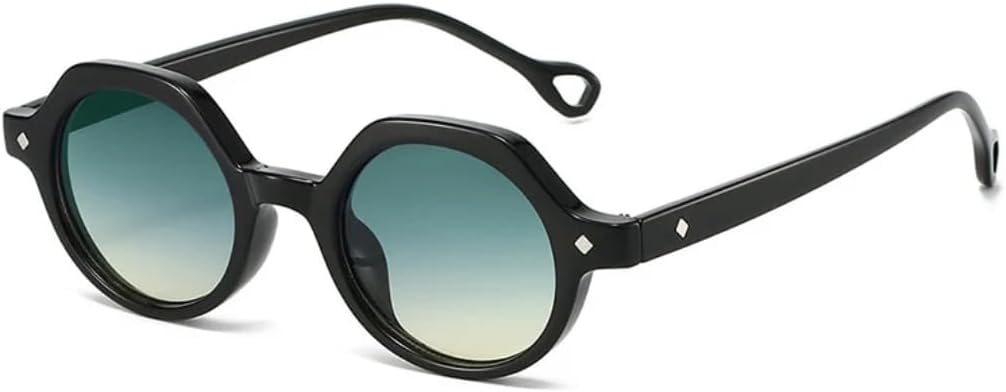 

Солнцезащитные очки с защитой от УФ-излучения UV400 | Круглые, градиентные, в стиле панк | для женщин и мужчин, для занятий спортом на открытом воздухе и вождения DSVIGF, Black-greenbrown