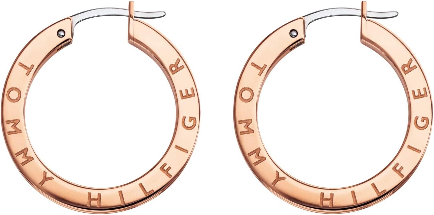 

Женские серьги-креолы Tommy Hilfiger 2780207 из нержавеющей стали, Gold