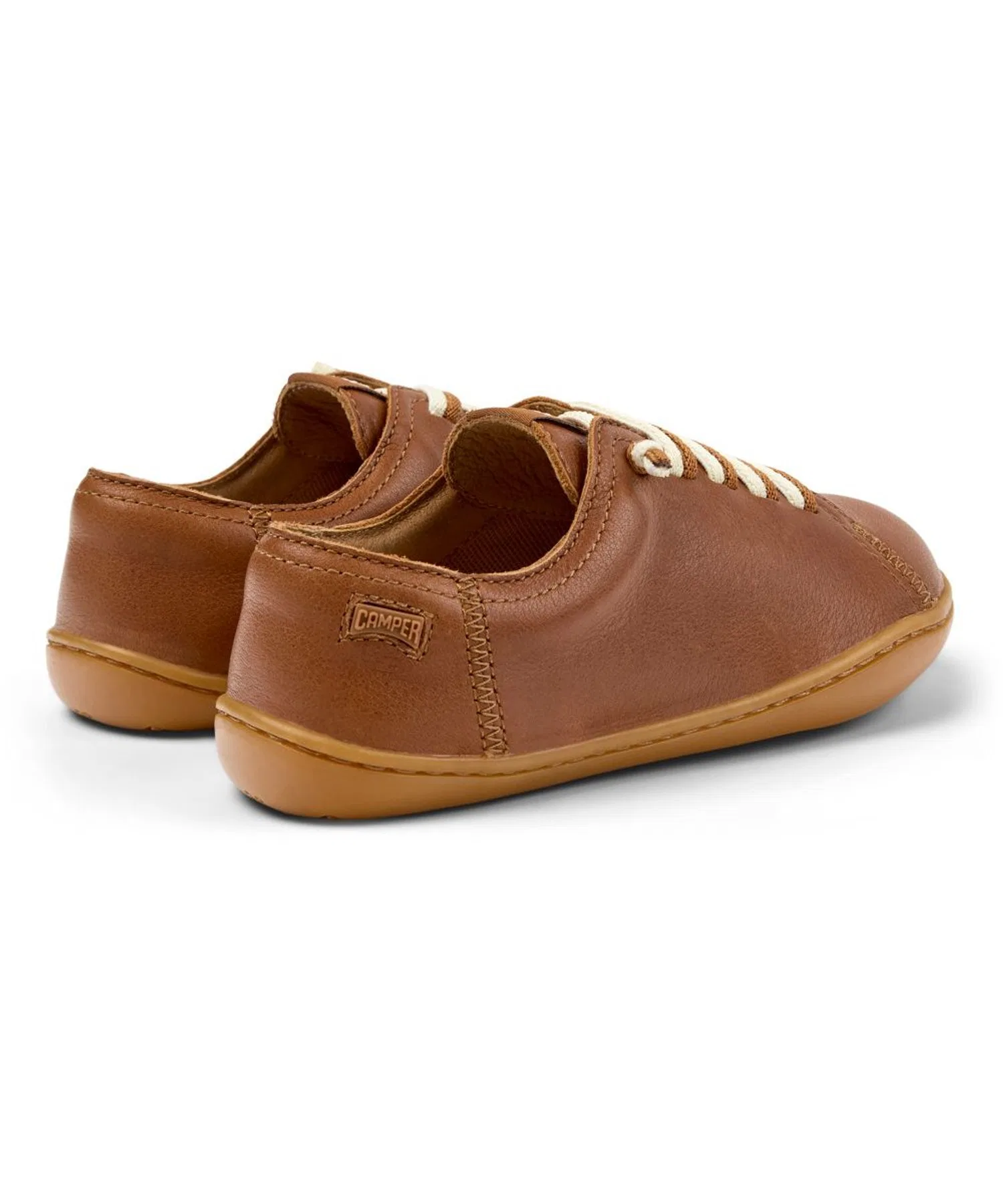 Детские кроссовки из кожи CAMPER PEU CAMI KIDS коричневые — фото 3
