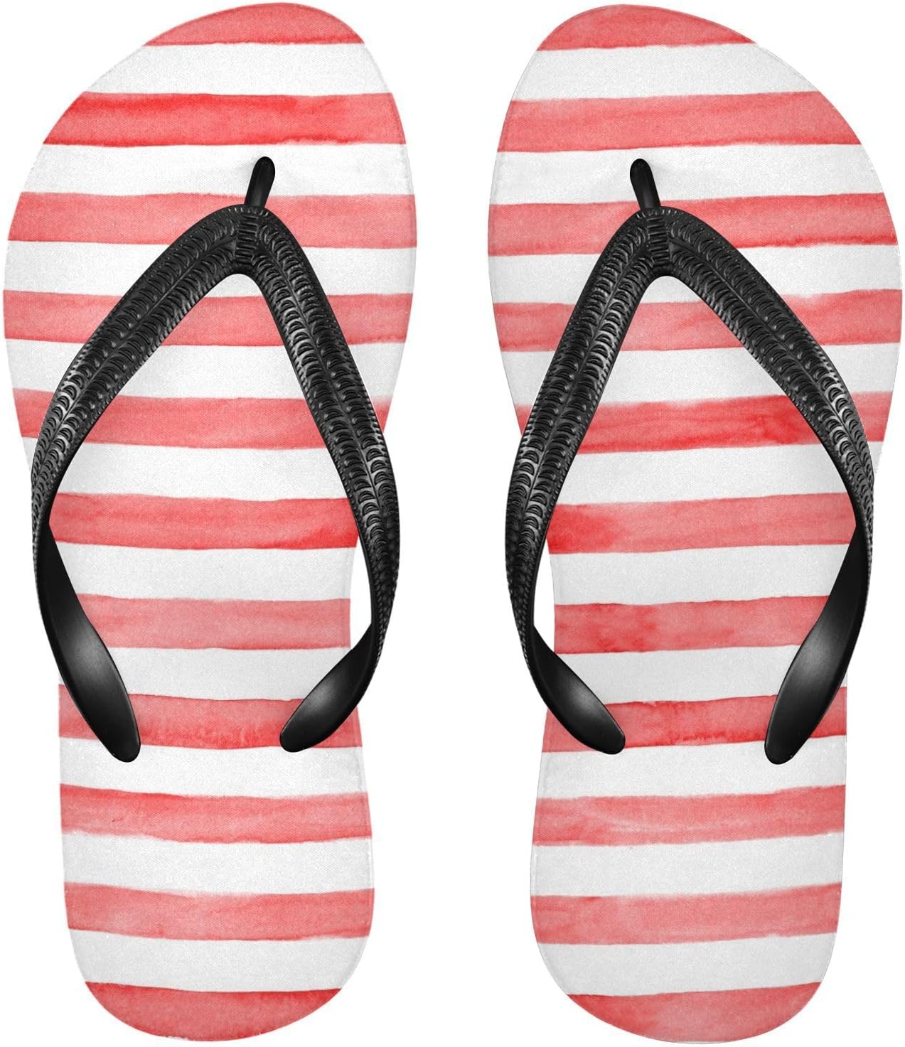 

Женские и мужские сандалии SPRIPORT Stripe Slim Flip Flops, удобные повседневные шлепанцы с амортизирующей подошвой и противоскользящей резиновой подошвой, сандалии для прогулок, пляжа и летнего отдыха, красный