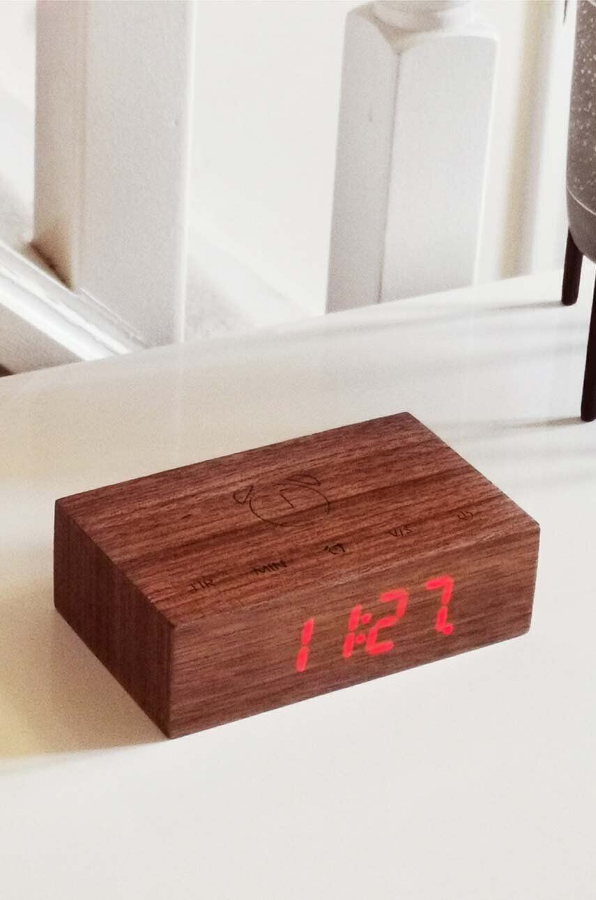 

Gingko Design Flip Click Clock настольные часы, коричневый