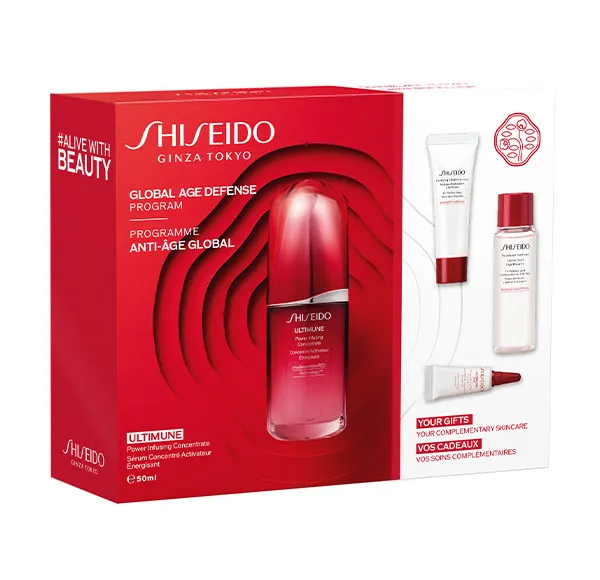 

Антивозрастное лечение Estuche Ultimune Concentrate Shiseido, 1 UD