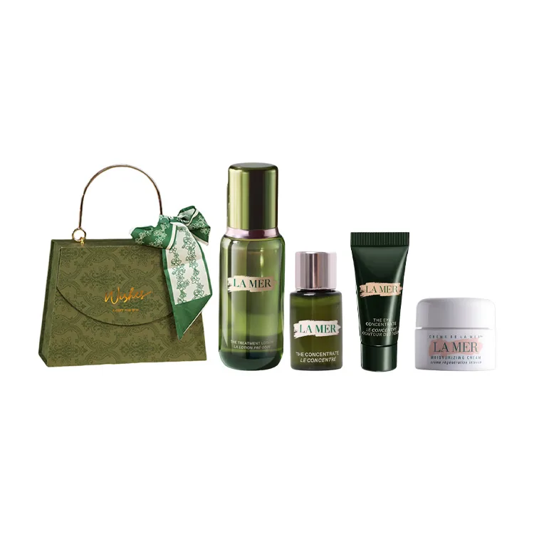 LA MER Набор сывороток Mori Style Box Essence для увлажнения и питания кожи, New Version Essence 150ml+Concentrated Serum 5ml+Classic Cream 7ml+Green Eye Cream 3ml