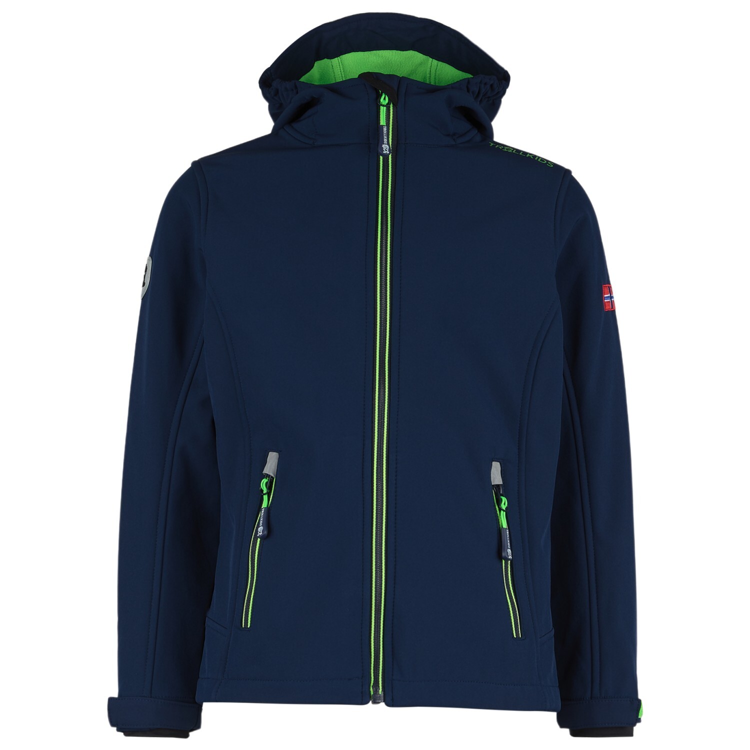 

Куртка из софтшелла Trollkids Kid's Trollfjord, цвет Navy/Light Green