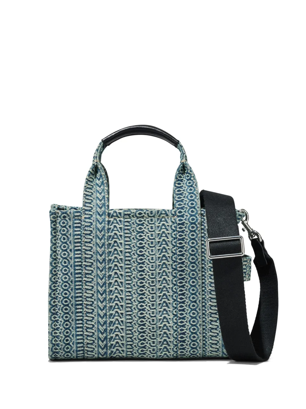 

Маленькая сумка The Washed Monogram Denim Tote MARC JACOBS, синий