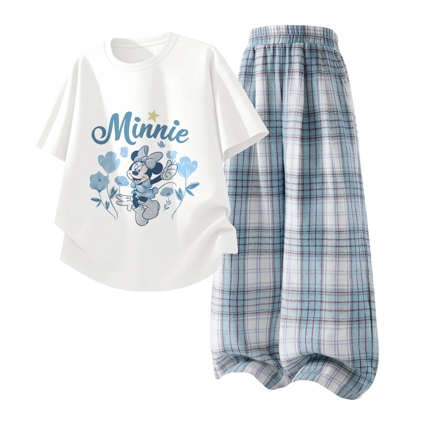 Casual Sportswear 2 Piece Set Kids' Disney, di garden белый+solid color белый cloud синий