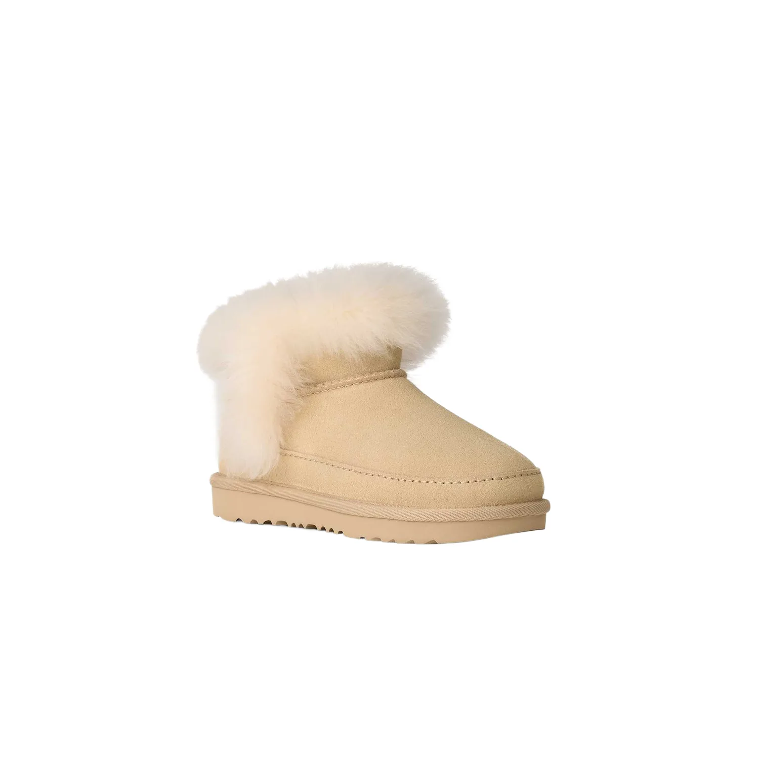 Классические ультра мини сноуботы mid top для детей UGG, Sand Castle Brown — фото 4