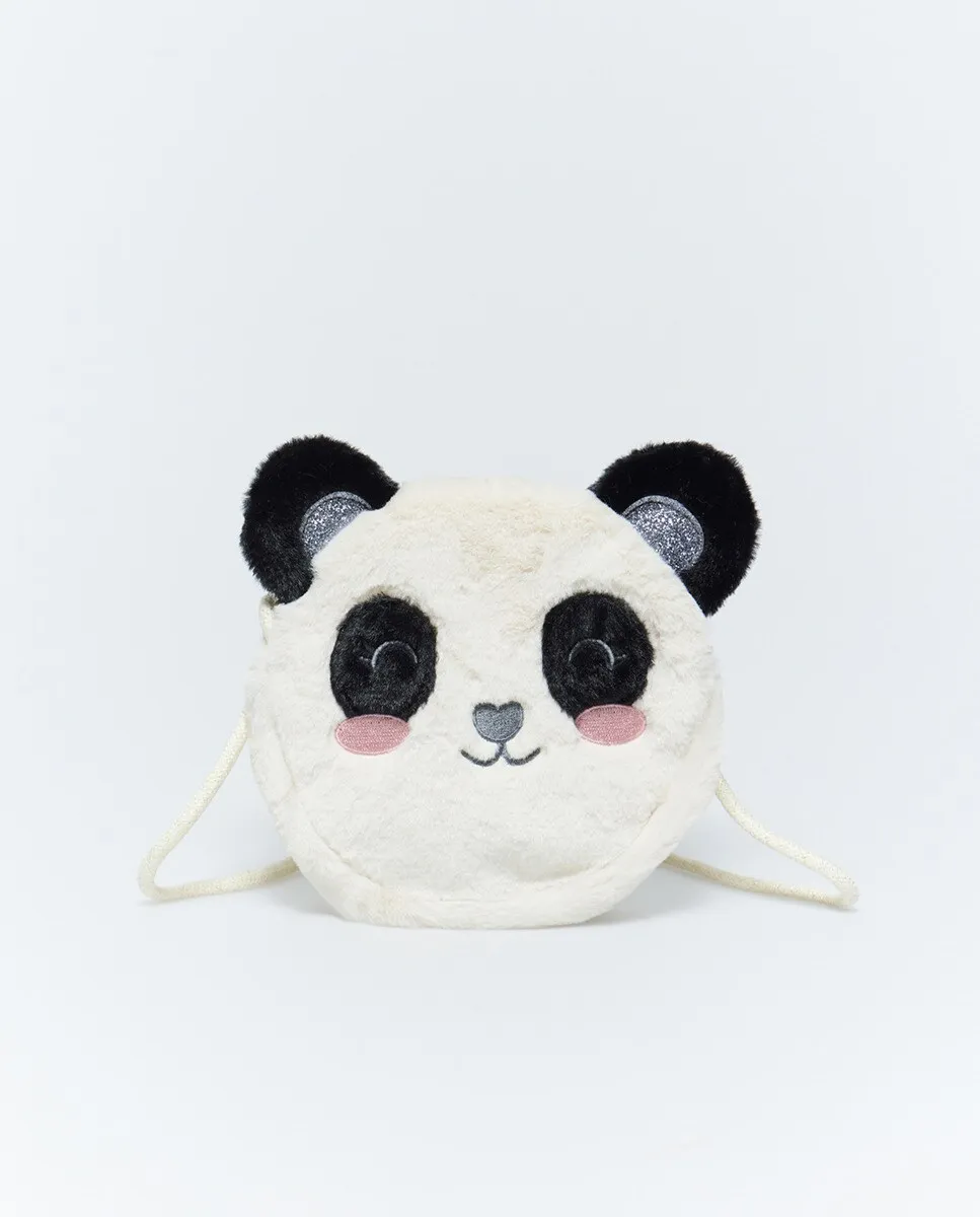 

Сумка из меха панды Sfera, цвет Blanco
