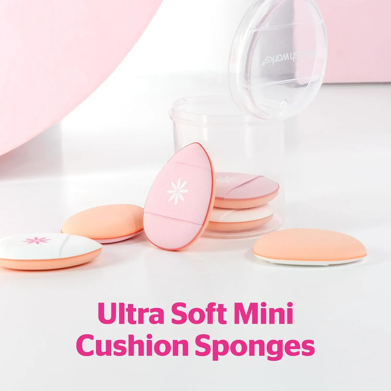 Набор мини-спонжей для макияжа Brushworks Mini Pillow Puffs, 6 шт. Brushworks — фото 3