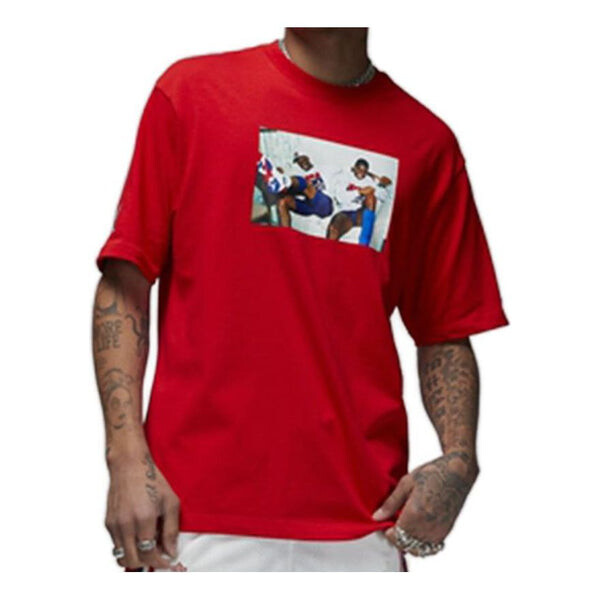 

Футболка Air Jordan Graphic T-Shirt 'Red', красный