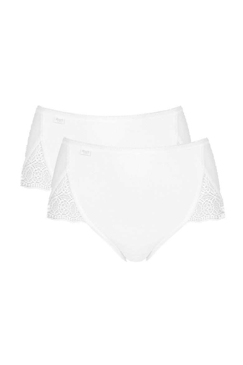 

Роскошное кружевное бикини Pure Sense — 2 пары Sloggi, белый