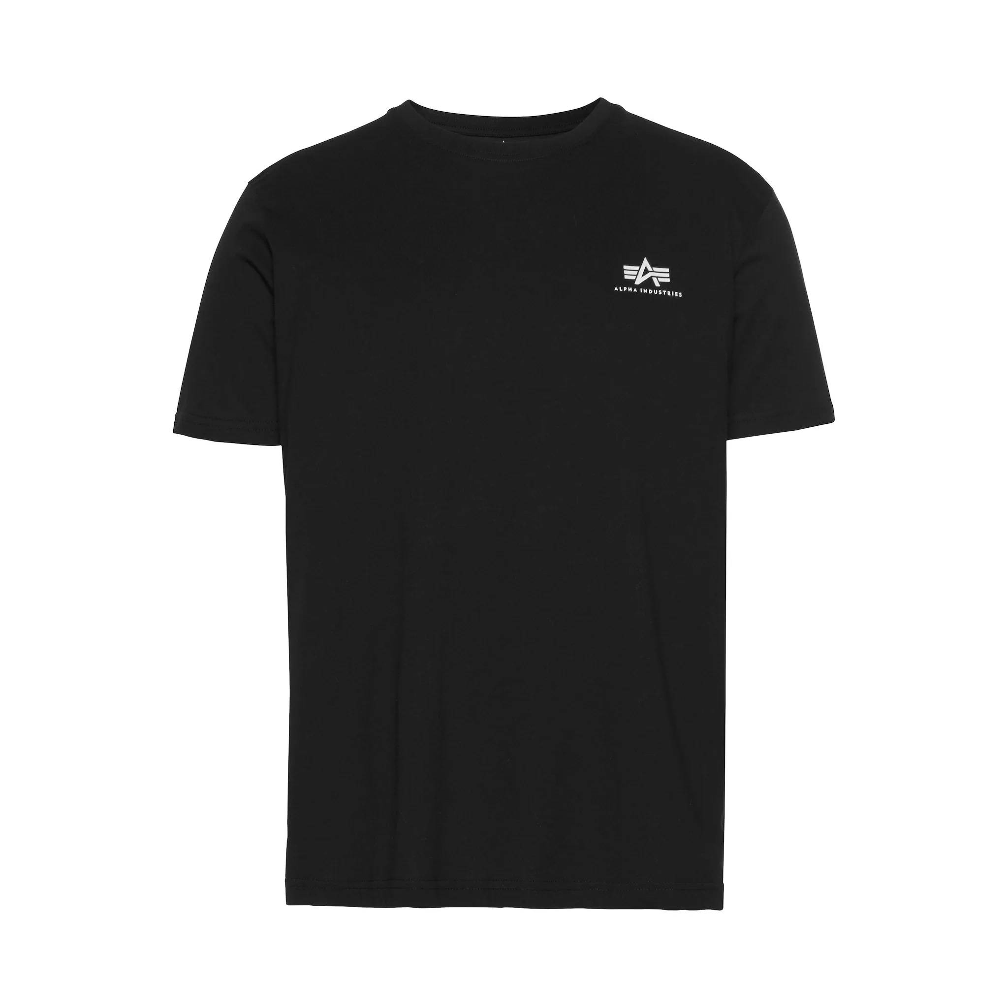 

Рубашка с круглым вырезом Alpha Industries "BASIC T SMALL LOGO", черный