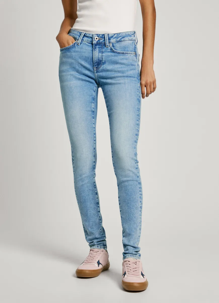 

Джинсы скинни Pepe Jeans "SKINNY JEANS LW", различные стирки, цвет Lt Indigo