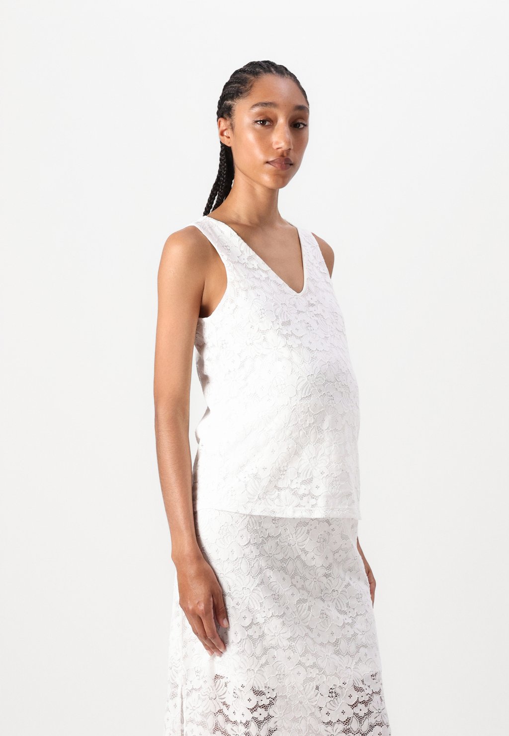 

Блуза VMMHONEY V NECK SHORT Vero Moda Maternity, белый