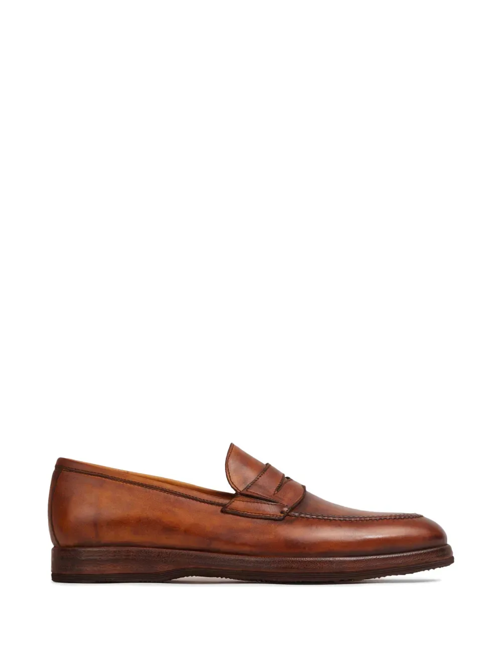 Лоферы из телячьей кожи Weltsilk Bontoni, коричневый