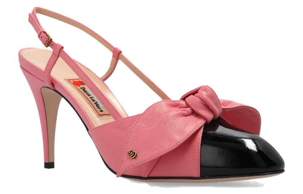 Туфли-лодочки на среднем каблуке с открытой пяткой Gucci — фото 3