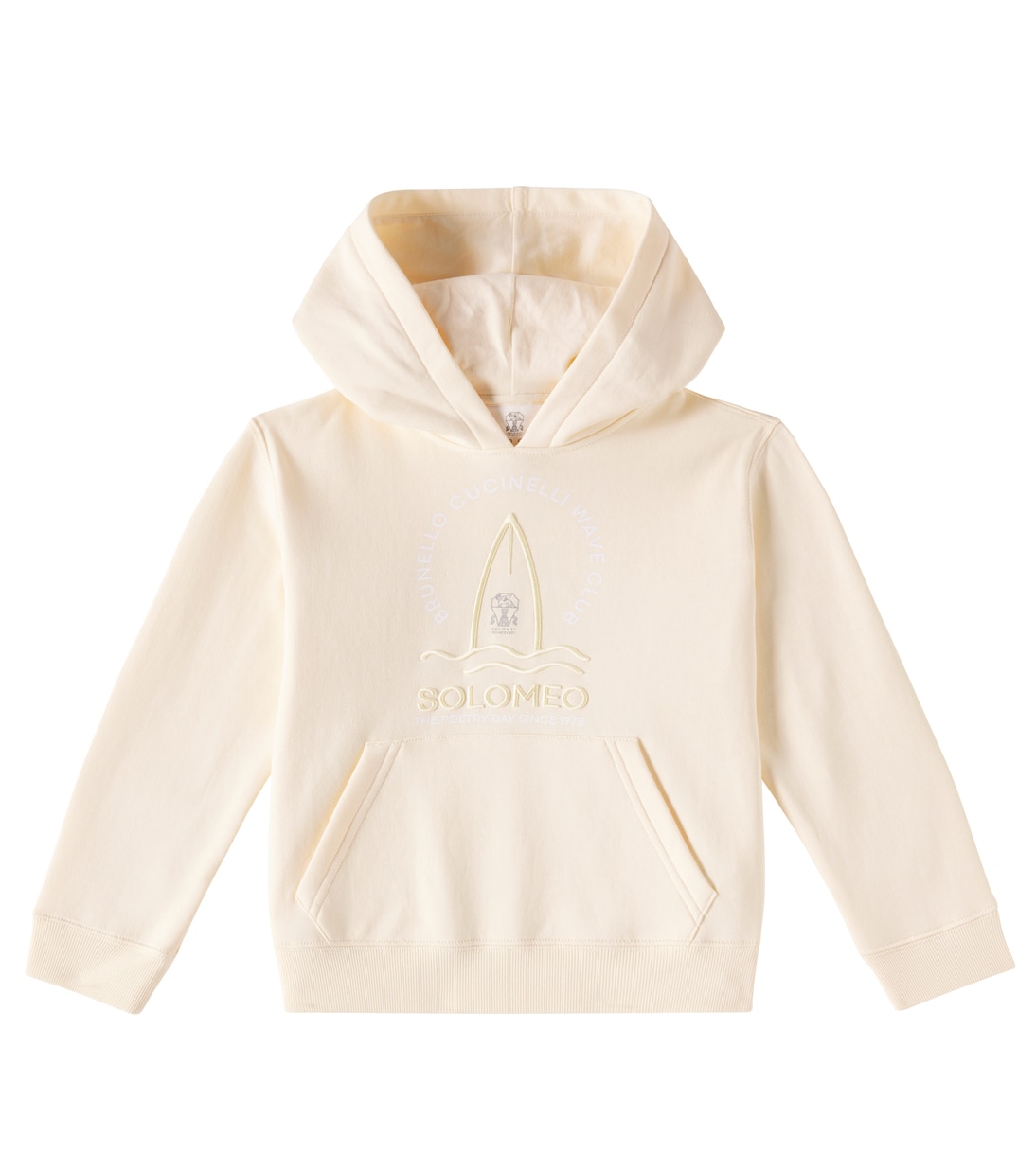

Толстовка из смесовой хлопковой ткани Brunello Cucinelli Kids, Zenzero